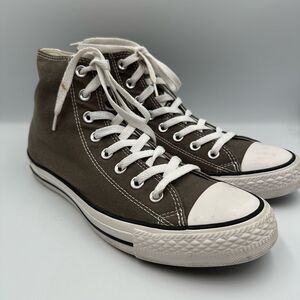 Converse Unisex Mens SZ 8 Womens SZ 10 Chuck Taylor All Star High Top Brown Wht